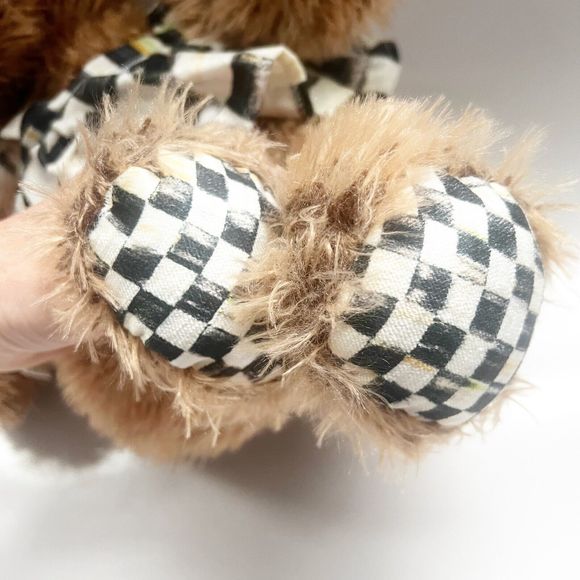 Mackenzie-Childs - Courtly Check KENZIE the Bear - Dress and Bow - Picture 8 of 11